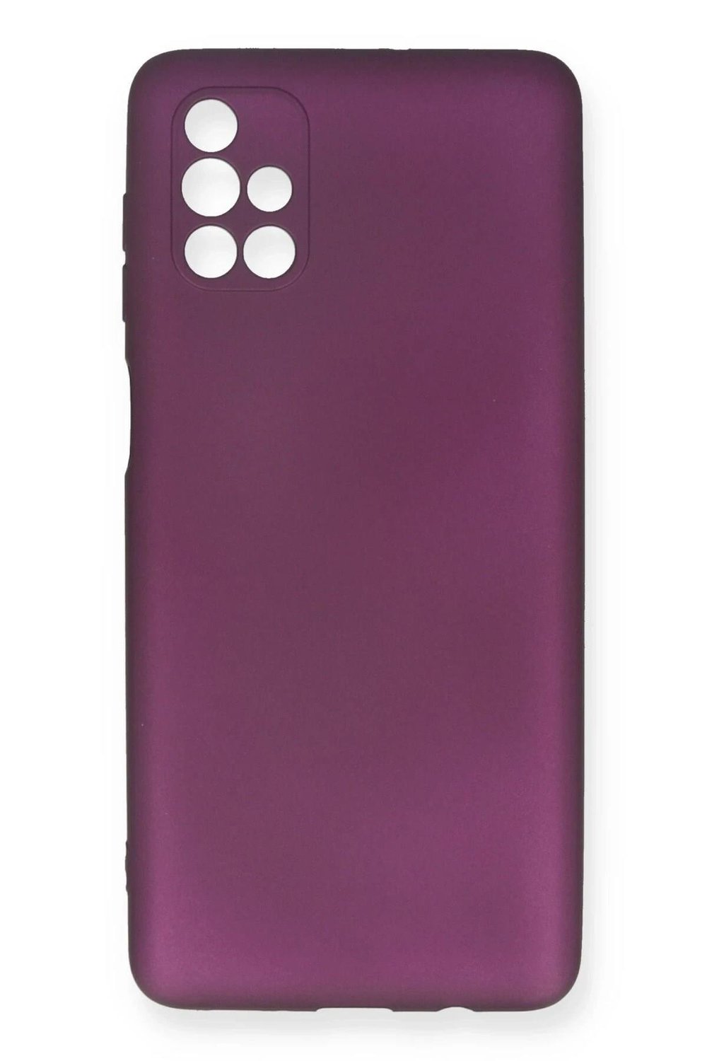 Mey İthalat®  Samsung Galaxy M51 Kılıf First Silikon - Mürdüm