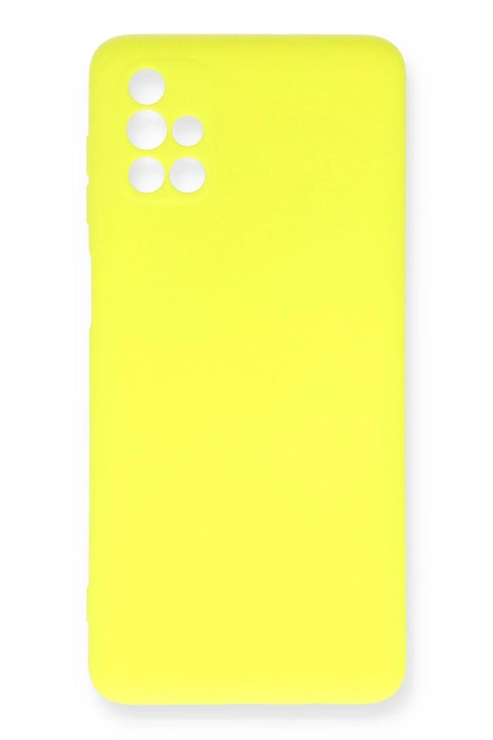 Mey İthalat®  Samsung Galaxy M51 Kılıf Nano içi Kadife Silikon - Sarı