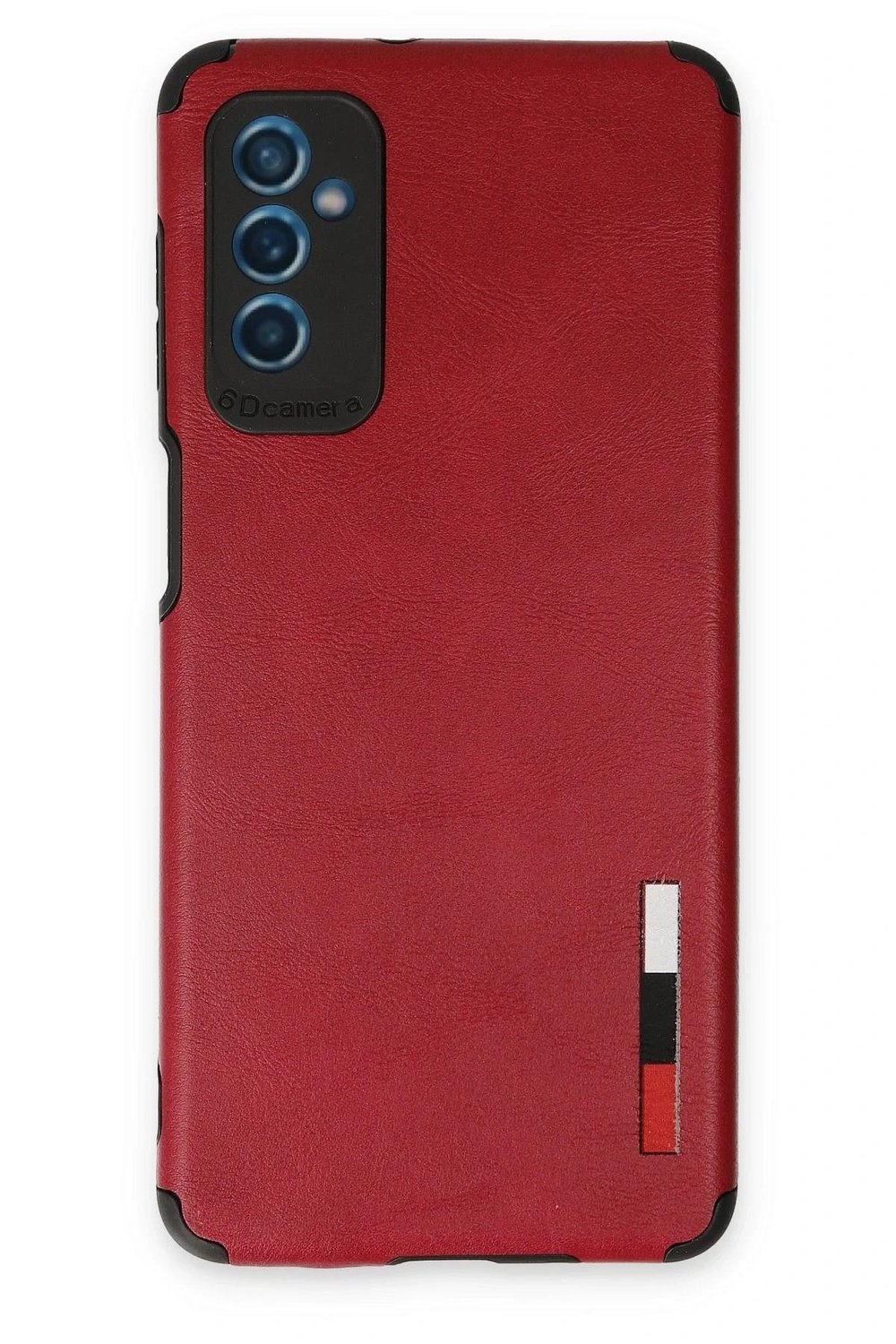 Mey İthalat®  Samsung Galaxy M52 5G Kılıf Loop Deri Silikon - Kırmızı