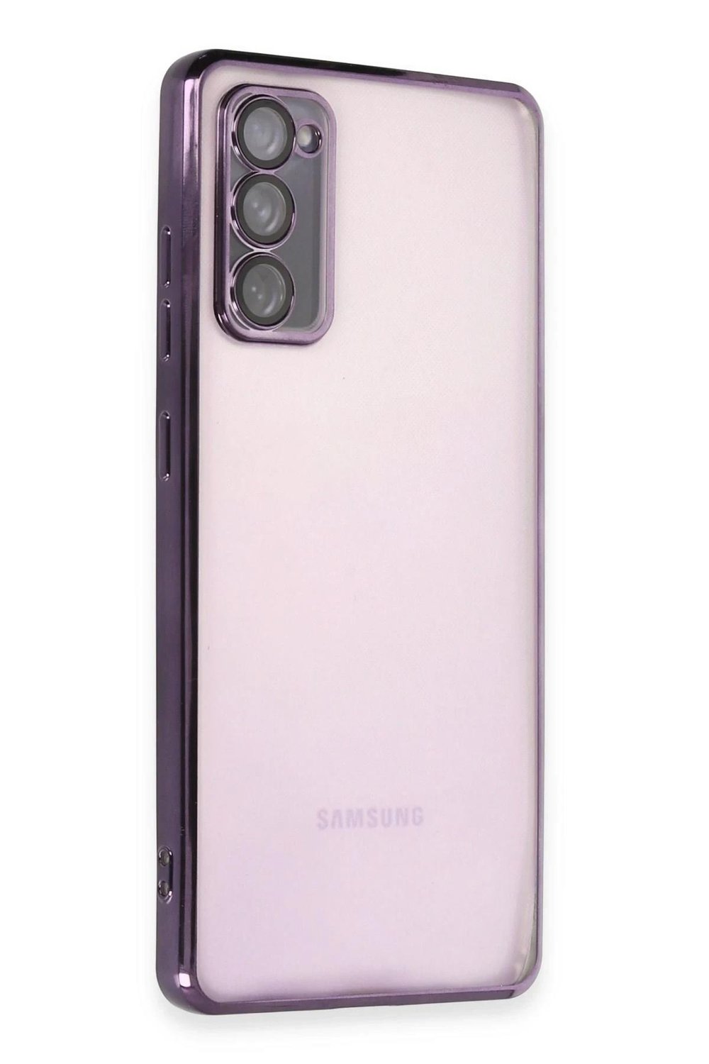 Mey İthalat®  Samsung Galaxy S20 FE Kılıf  Lensli Silikon - Mor