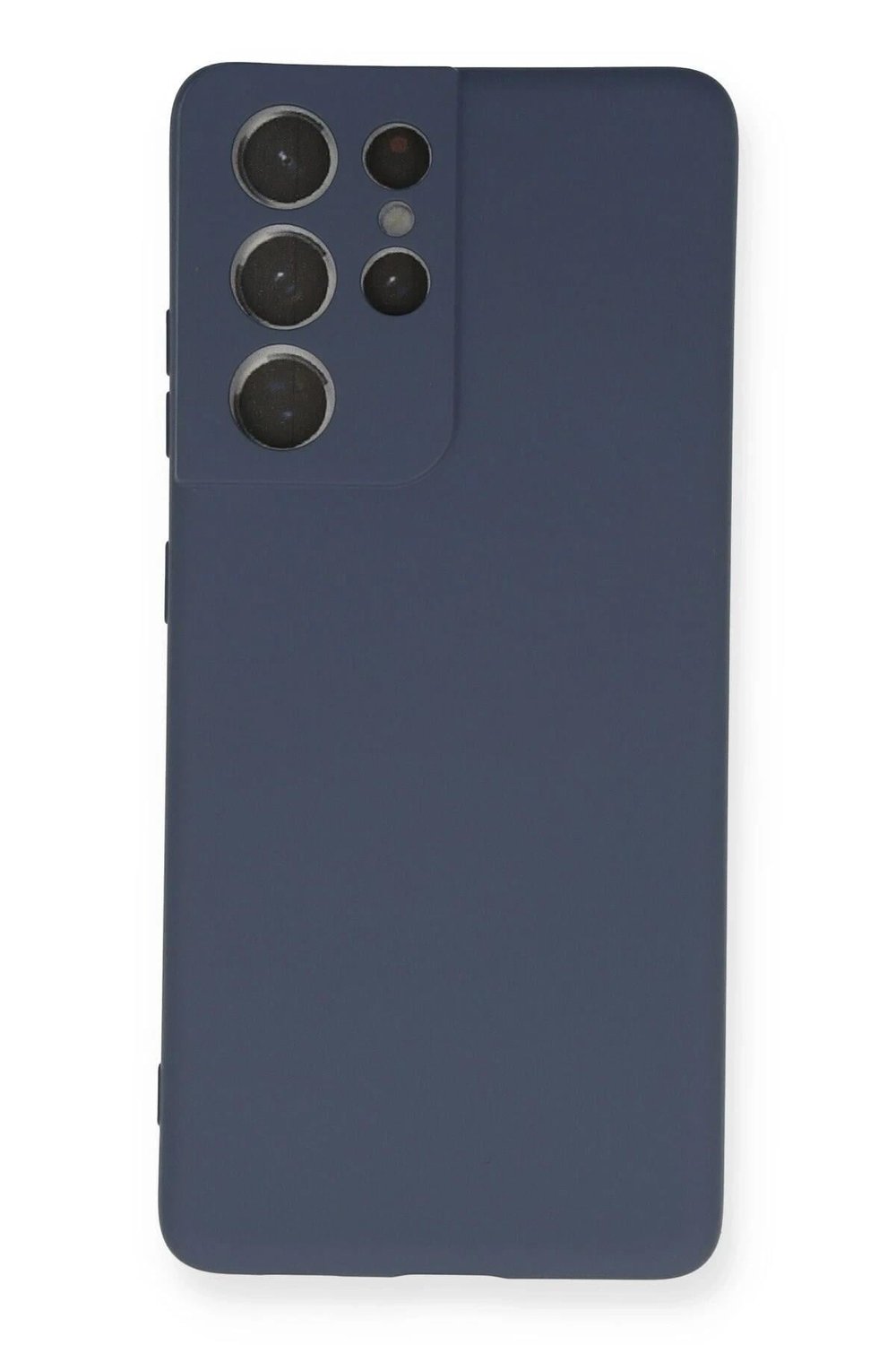 Mey İthalat®  Samsung Galaxy S21 Ultra Kılıf Nano içi Kadife Silikon - Gri