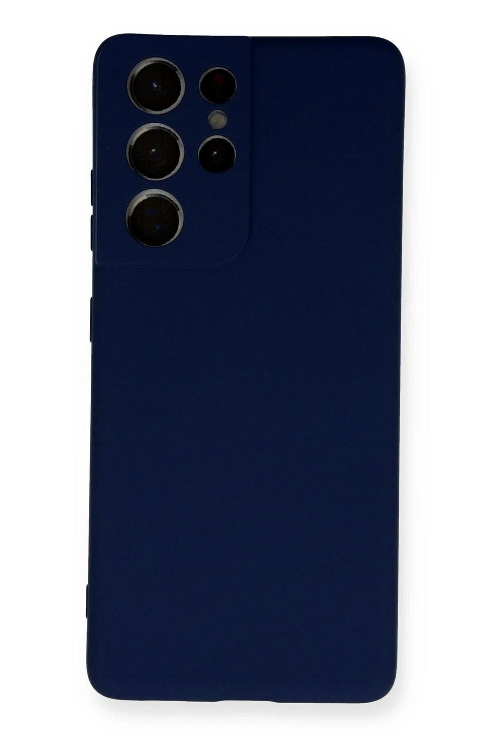 Mey İthalat®  Samsung Galaxy S21 Ultra Kılıf Nano içi Kadife Silikon - Lacivert