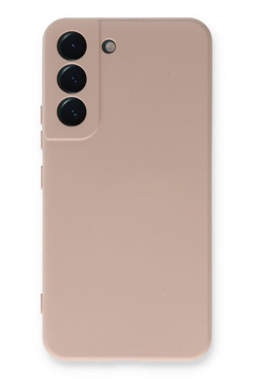 Mey İthalat®  Samsung Galaxy S22 Plus Kılıf Nano içi Kadife Silikon - Pudra