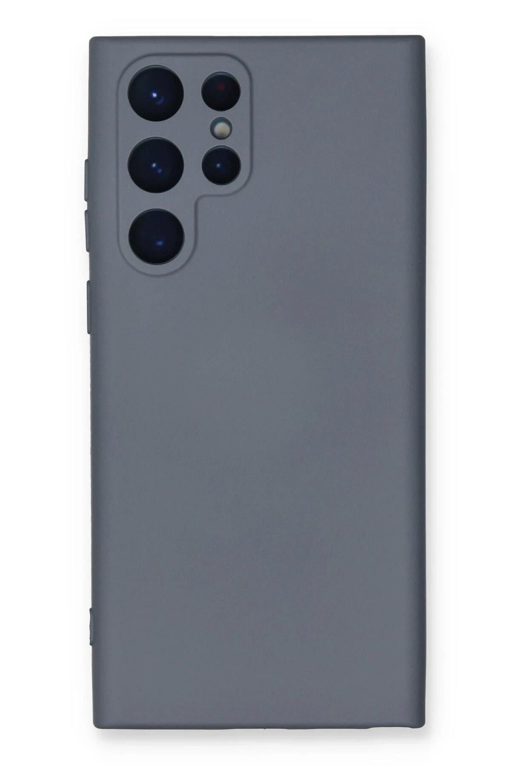 Mey İthalat®  Samsung Galaxy S22 Ultra Kılıf Nano içi Kadife Silikon - Gri