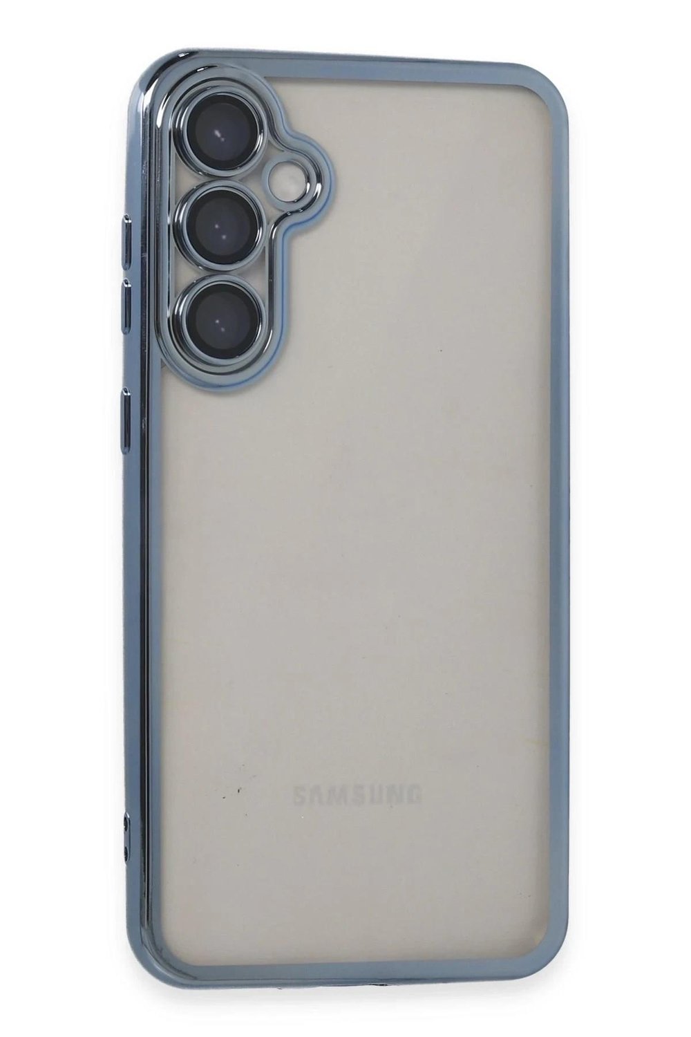 Mey İthalat®  Samsung Galaxy S23 FE Kılıf  Lensli Silikon - Açık Mavi