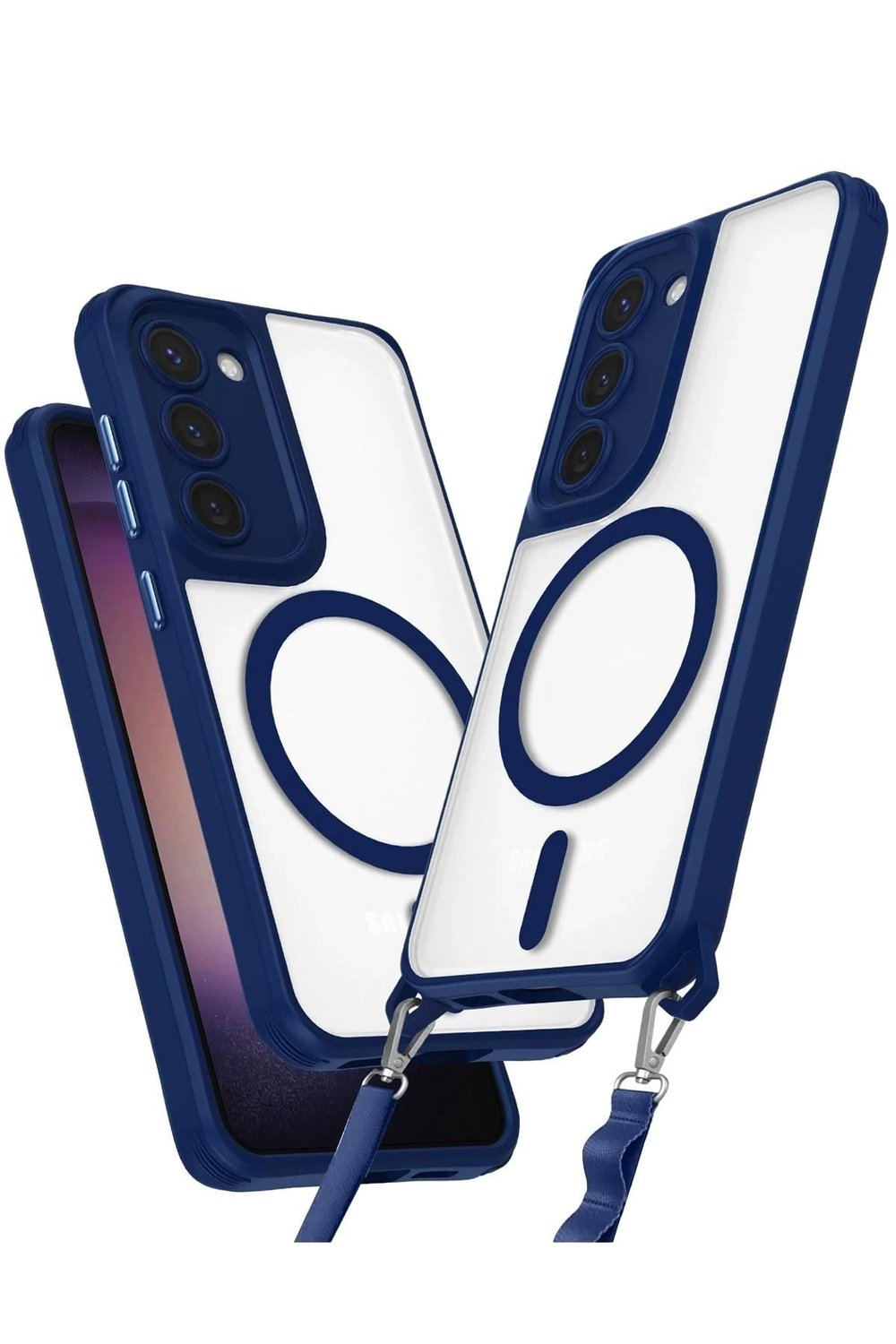 Mey İthalat®  Samsung Galaxy S23 Plus Kılıf Enka Magsafe Silikon Kılıf - Lacivert