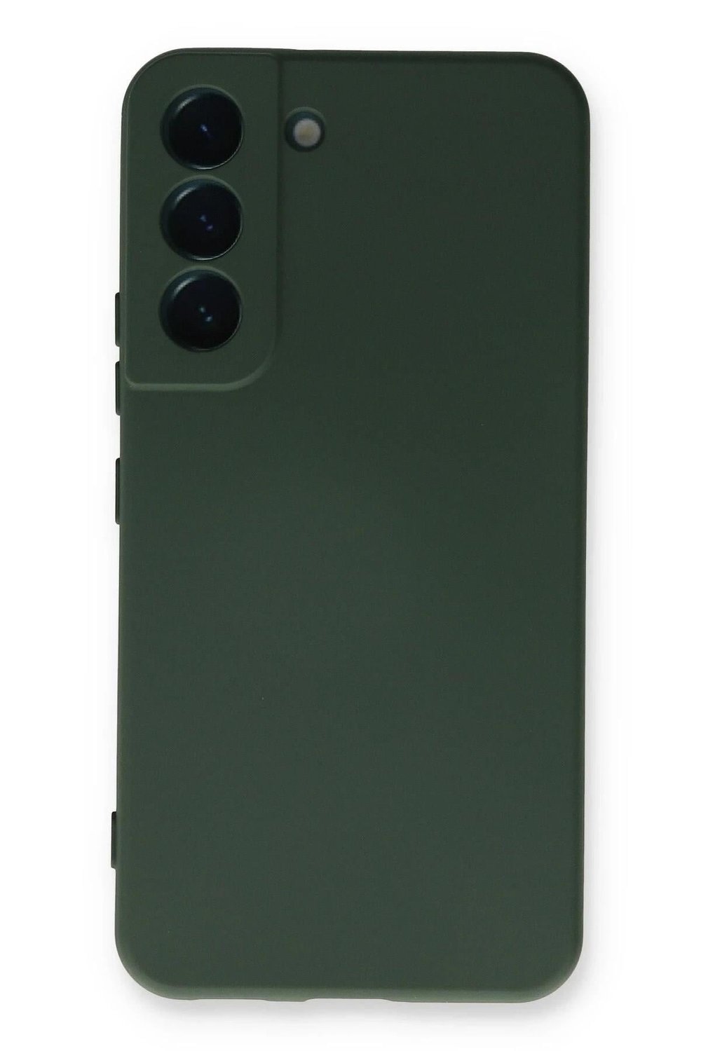 Mey İthalat®  Samsung Galaxy S23 Plus Kılıf Nano içi Kadife Silikon - Koyu Yeşil