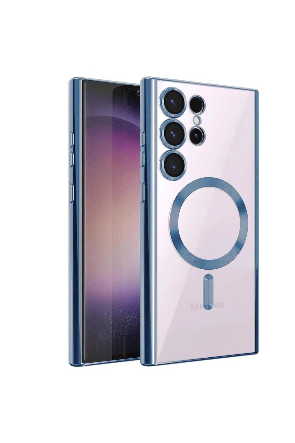 Mey İthalat®  Samsung Galaxy S23 Ultra Kılıf Kross Magneticsafe Kapak - Sierra Blue