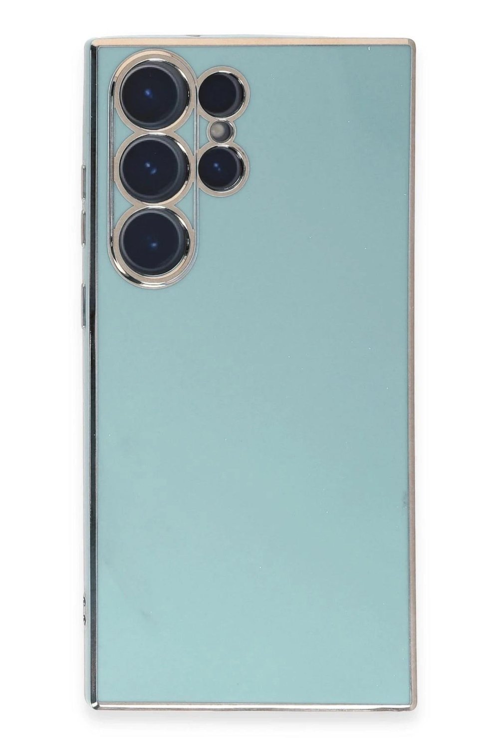 Mey İthalat®  Samsung Galaxy S23 Ultra Kılıf Volet Silikon - Açık Yeşil