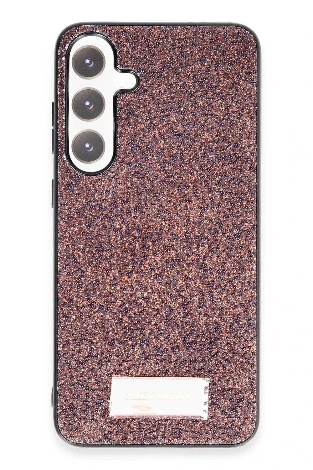Mey İthalat®  Samsung Galaxy S24 Bright Simli Kapak - Derin Mor