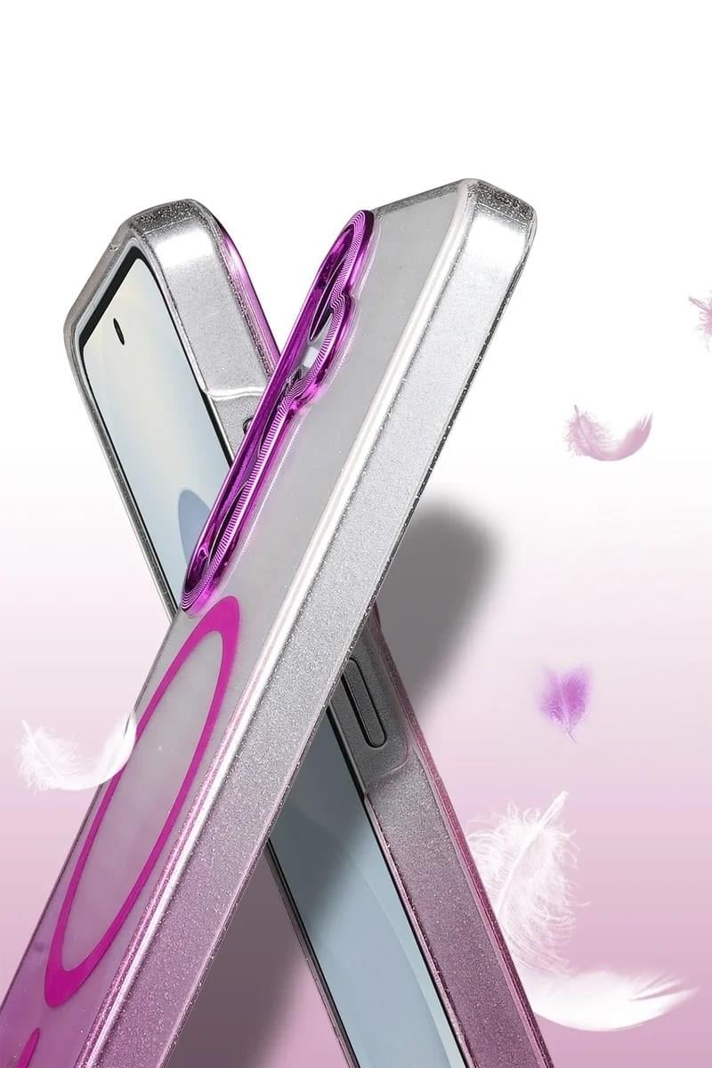 Mey İthalat®  Samsung Galaxy S24 FE Glossy Magsafe Kapak - Mor