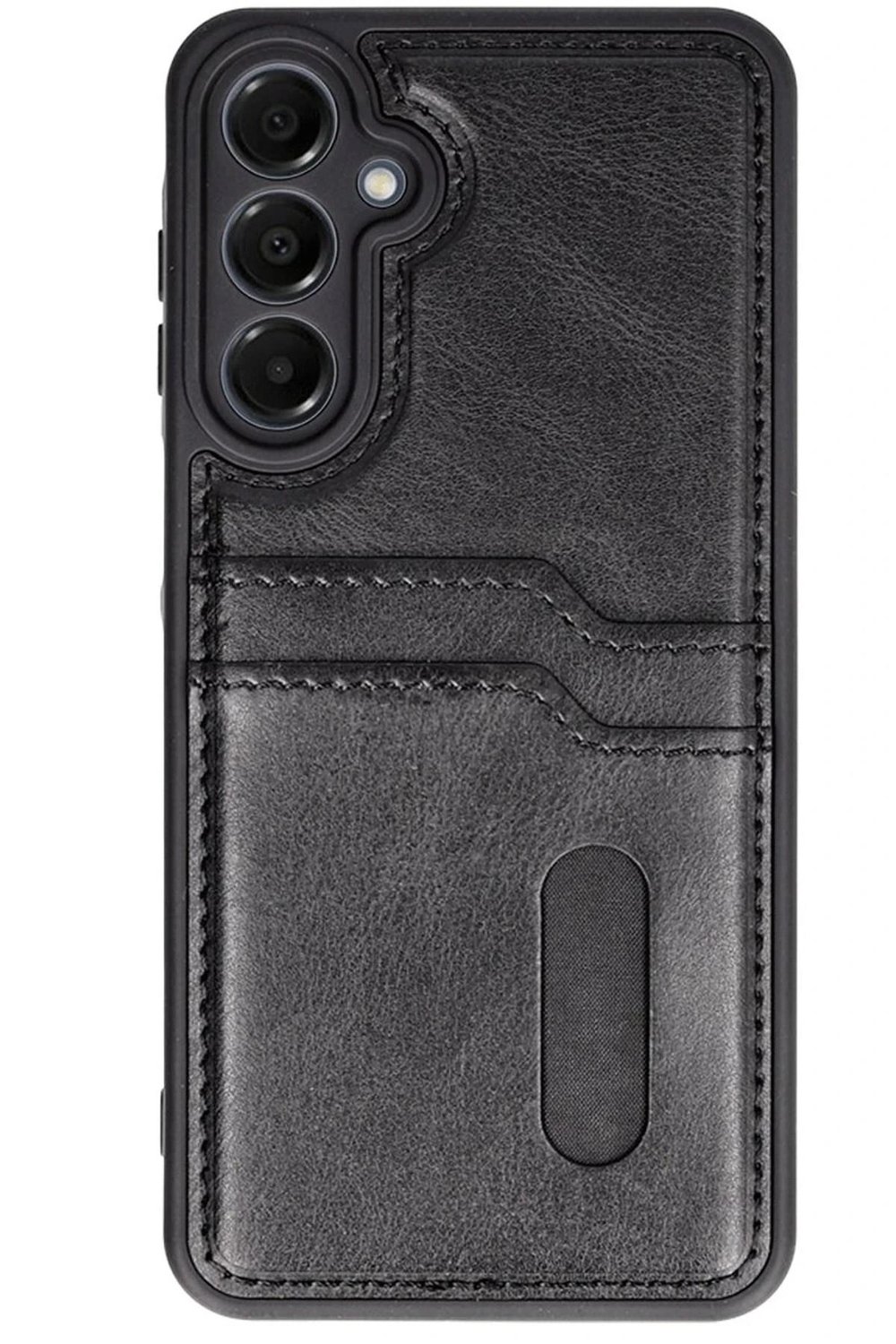Mey İthalat®  Samsung Galaxy S24 FE Kılıf Sara Kartvizitli Deri Kılıf - Siyah