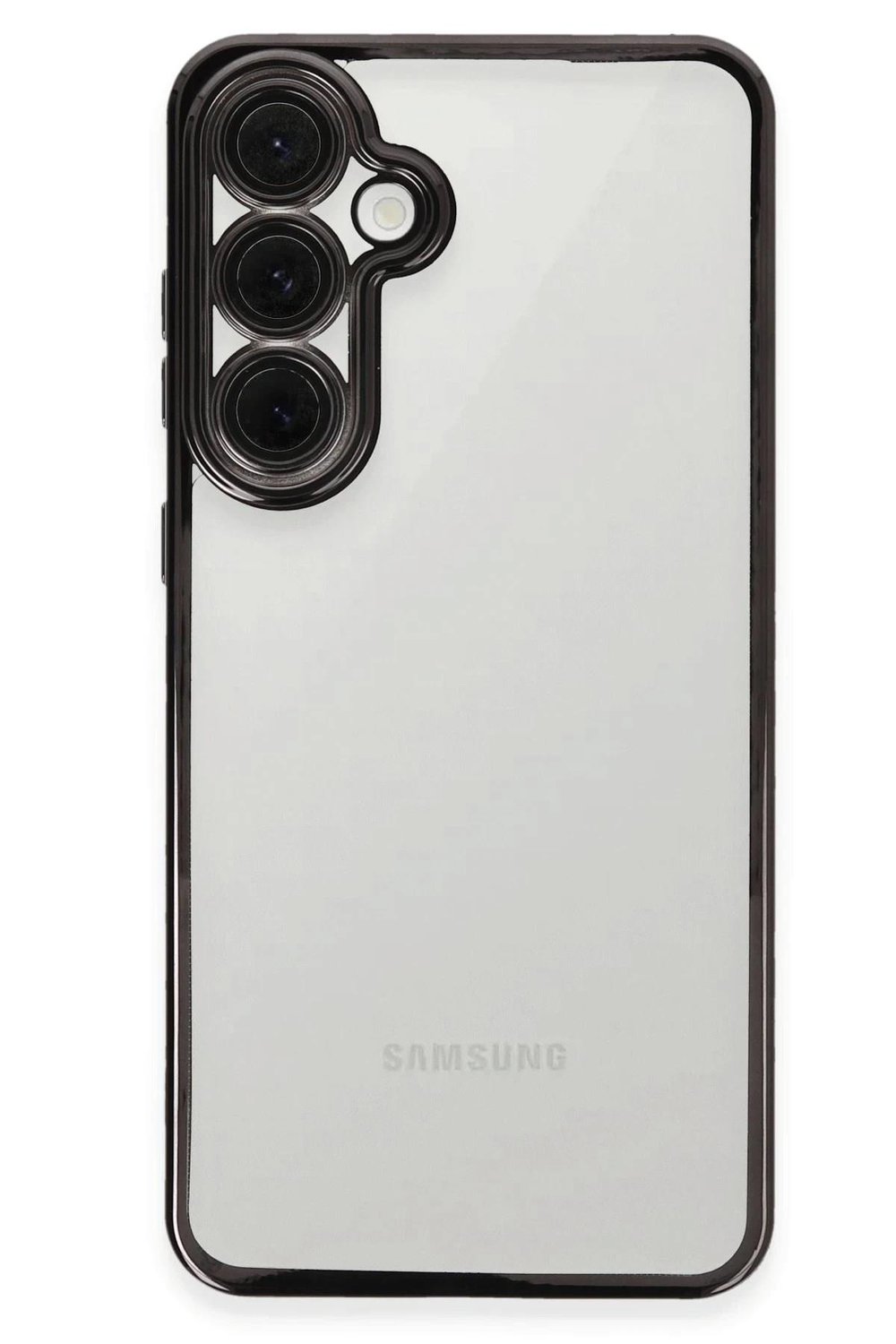 Mey İthalat®  Samsung Galaxy S24 FE Kılıf  Lensli Silikon - Siyah