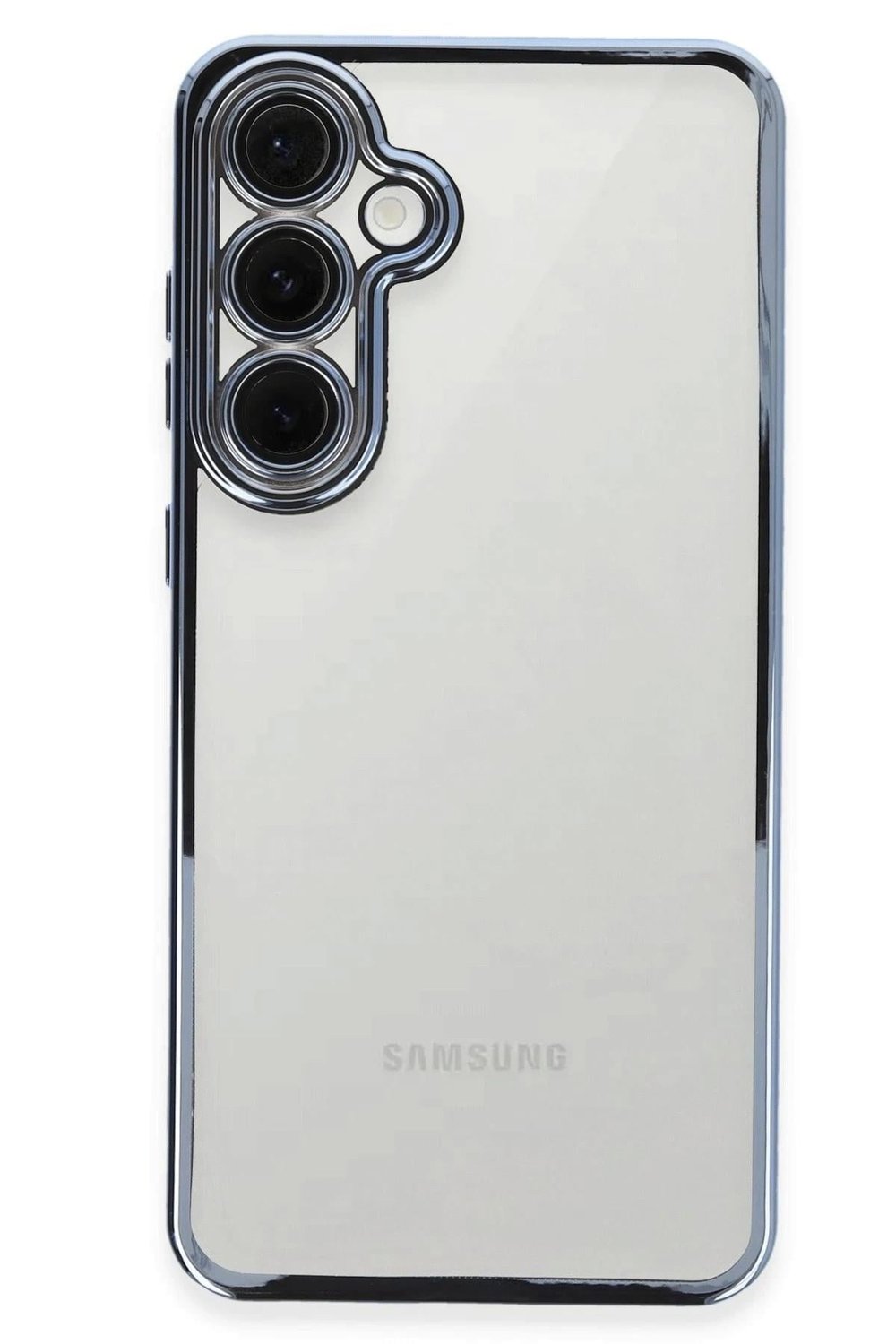 Mey İthalat®  Samsung Galaxy S24 FE Kılıf  Lensli Silikon - Lacivert