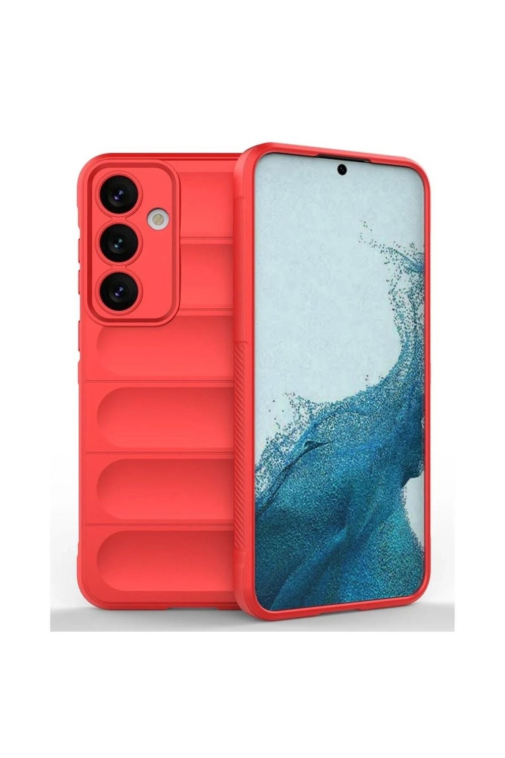 Mey İthalat®  Samsung Galaxy S24 FE Kılıf Optimum Silikon - Kırmızı