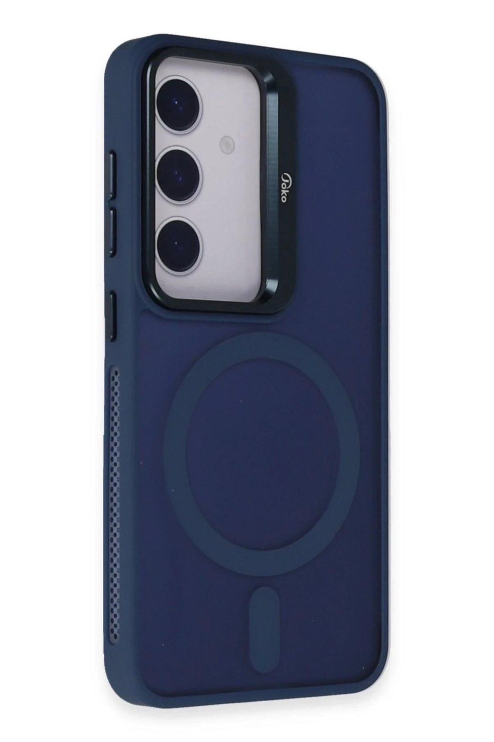 Mey İthalat®  Samsung Galaxy S24 Flet Lens Magsafe Kapak - Lacivert
