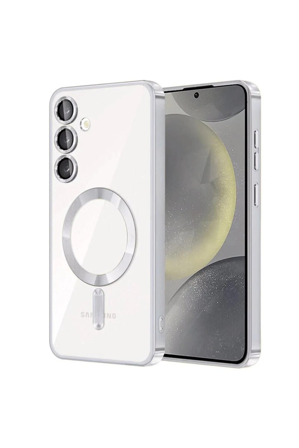 Mey İthalat®  Samsung Galaxy S24 Kılıf Kross Magneticsafe Kapak - Titan Gri