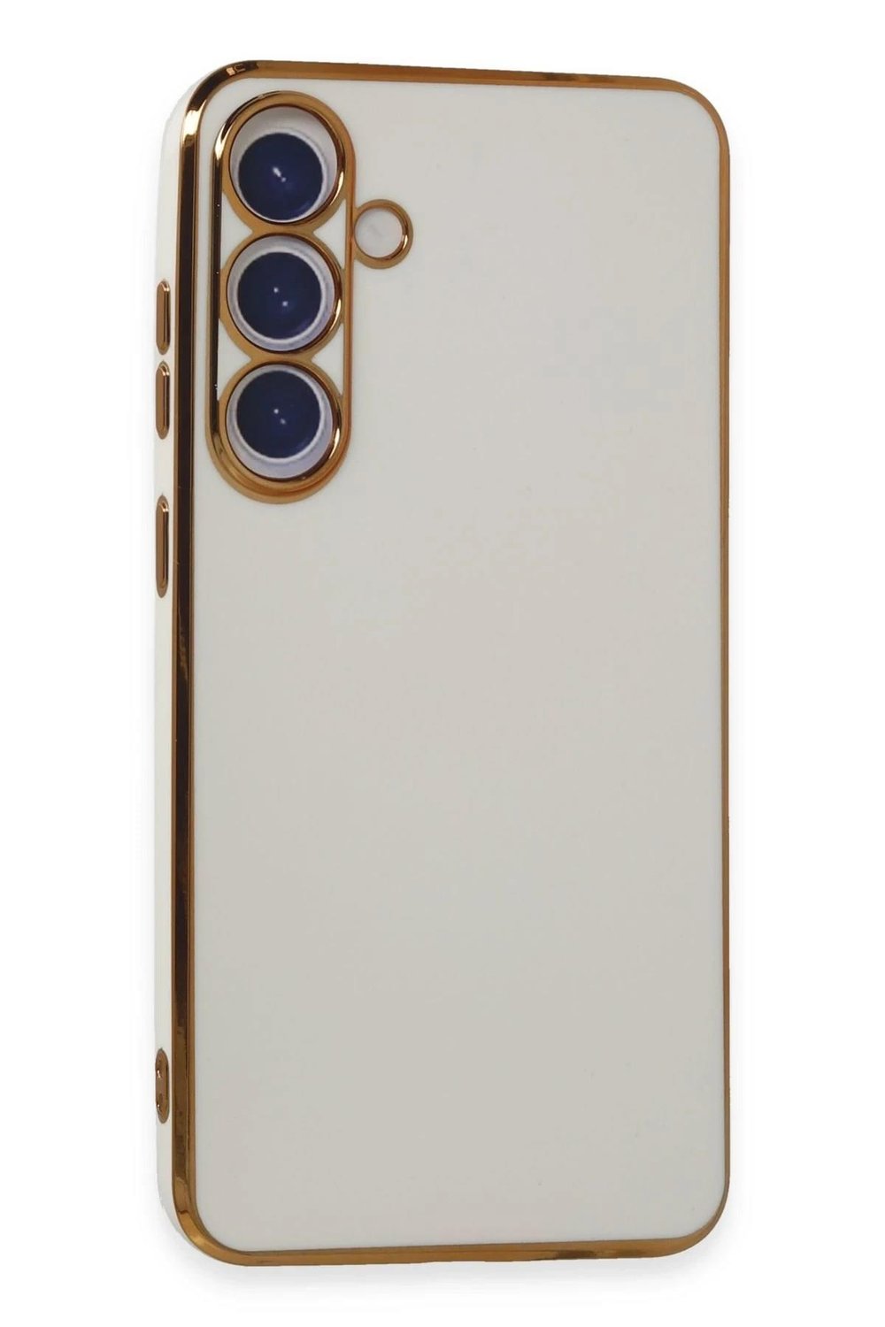 Mey İthalat®  Samsung Galaxy S24 Plus Kılıf Volet Silikon - Beyaz