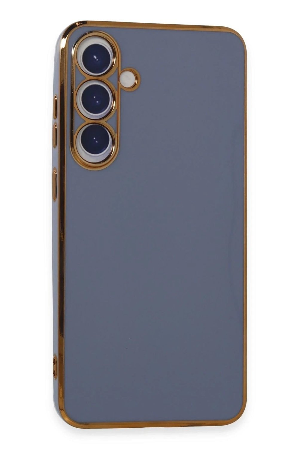 Mey İthalat®  Samsung Galaxy S24 Plus Kılıf Volet Silikon - Mavi