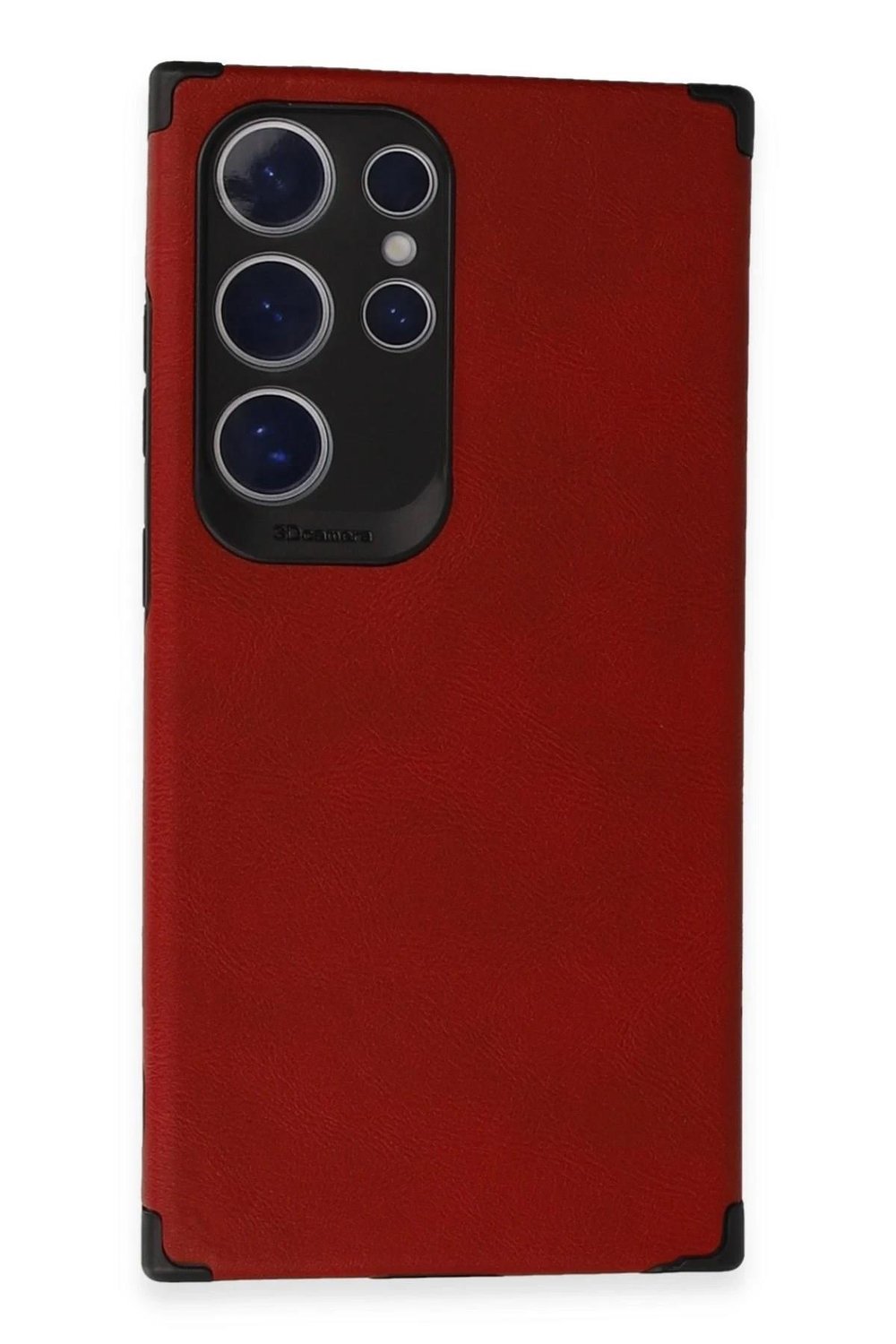Mey İthalat®  Samsung Galaxy S24 Ultra Kılıf Loop Deri Silikon - Kırmızı
