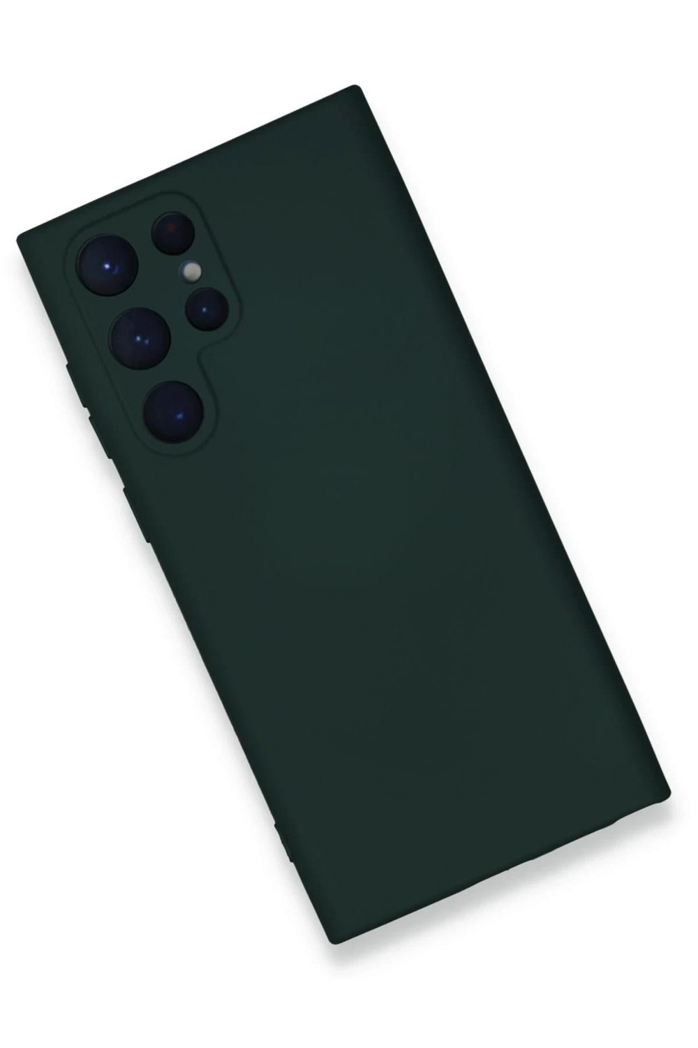 Mey İthalat®  Samsung Galaxy S24 Ultra Kılıf Nano içi Kadife Silikon - Koyu Yeşil