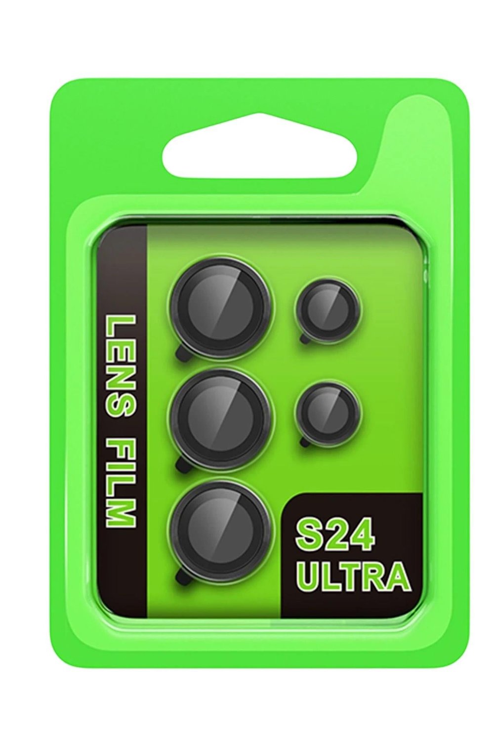 Mey İthalat®  Samsung Galaxy S24 Ultra Raze Metal Kamera Lens - Siyah