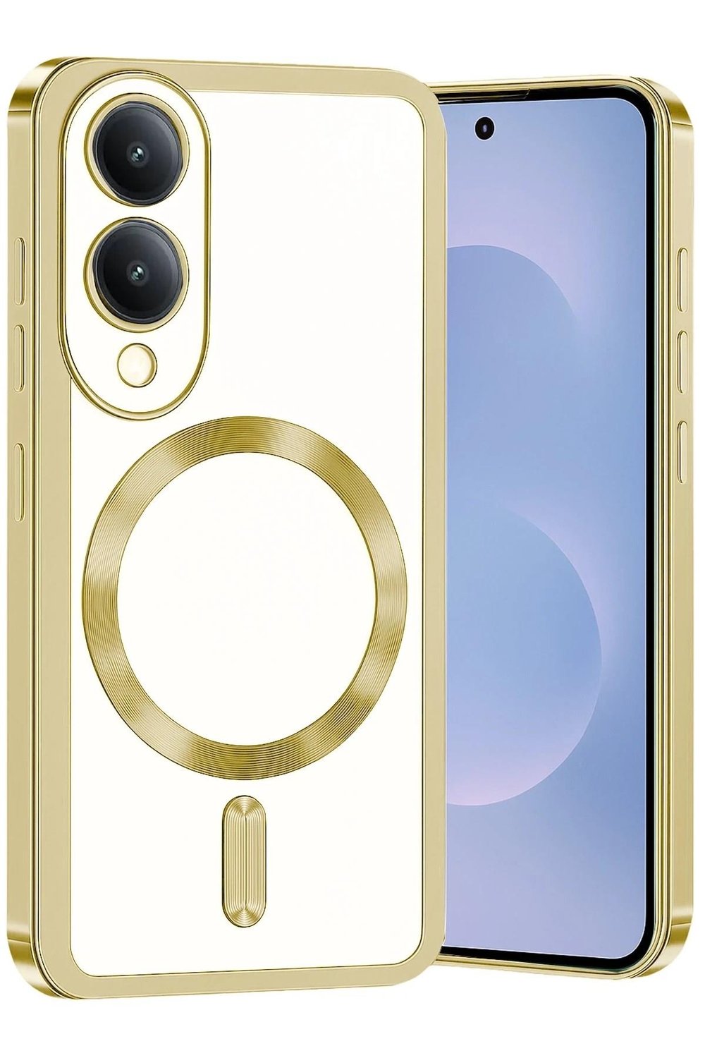 Mey İthalat®  Samsung Galaxy S25 Edge Kross Magneticsafe Kapak - Gold