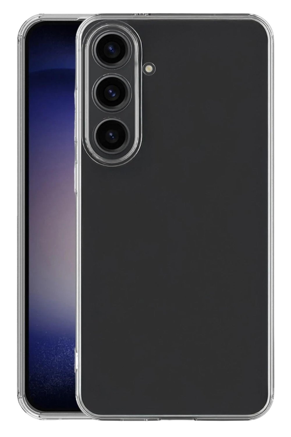 Mey İthalat®  Samsung Galaxy S25 FE Kılıf Lüx Şeffaf Silikon