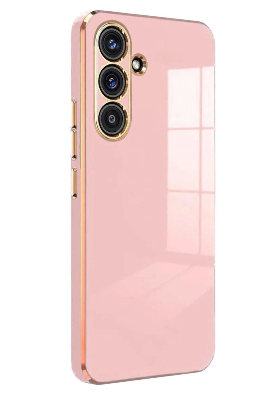 Mey İthalat®  Samsung Galaxy S25 FE Volet Silikon - Pembe
