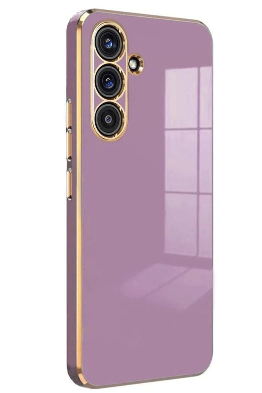Mey İthalat®  Samsung Galaxy S25 FE Volet Silikon - Mor
