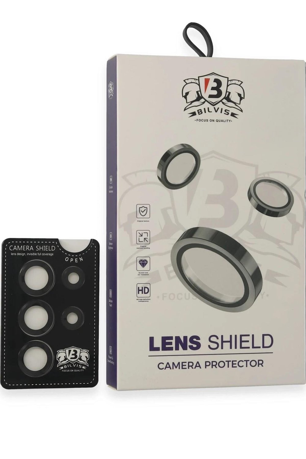 Mey İthalat®  Samsung Galaxy S25 Ultra Bilvis Titan Kamera Lens - Siyah