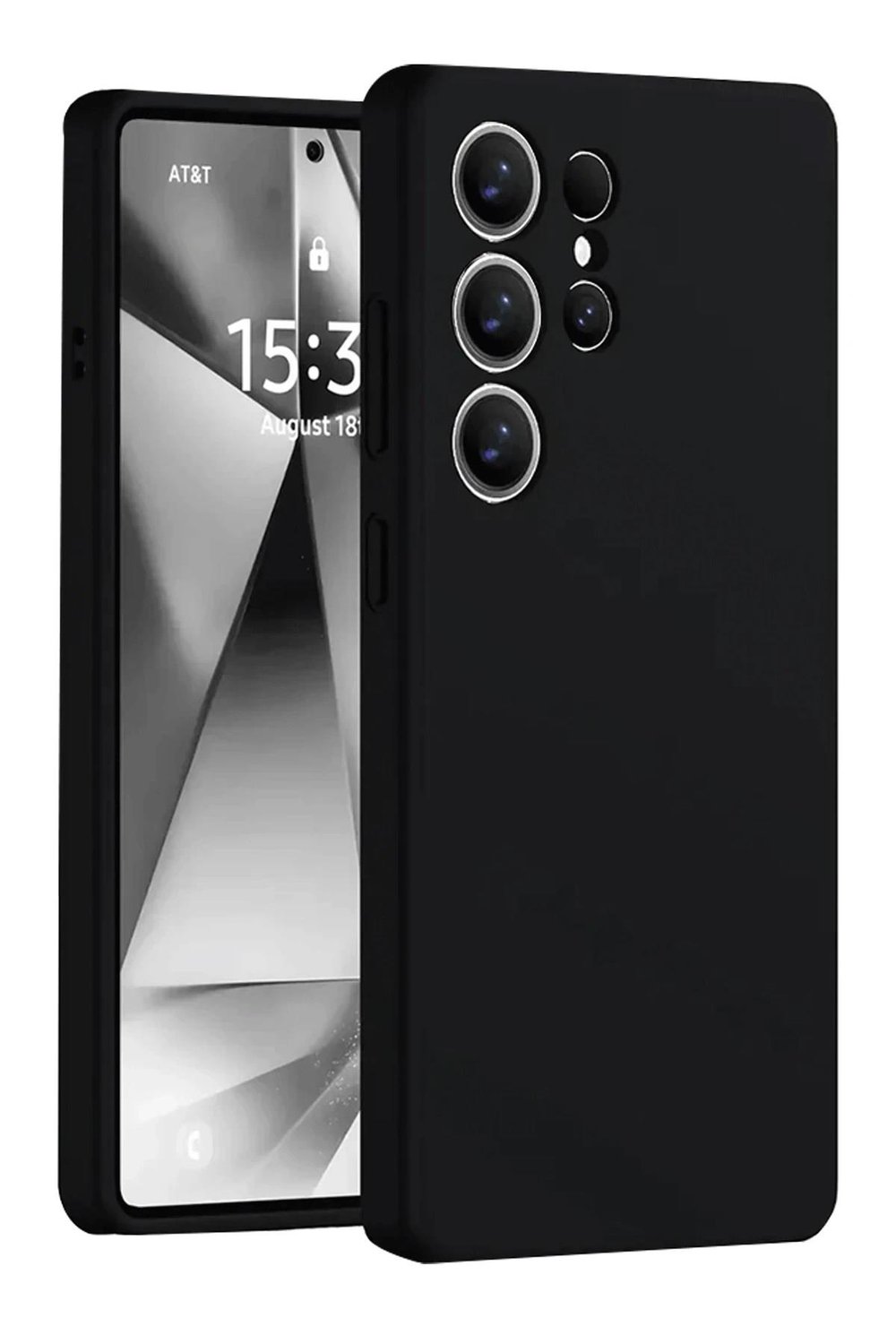 Mey İthalat®  Samsung Galaxy S25 Ultra Kılıf Nano içi Kadife Silikon - Siyah
