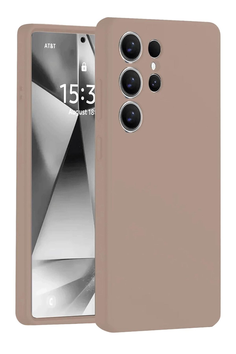 Mey İthalat®  Samsung Galaxy S25 Ultra Kılıf Nano içi Kadife Silikon - Pudra