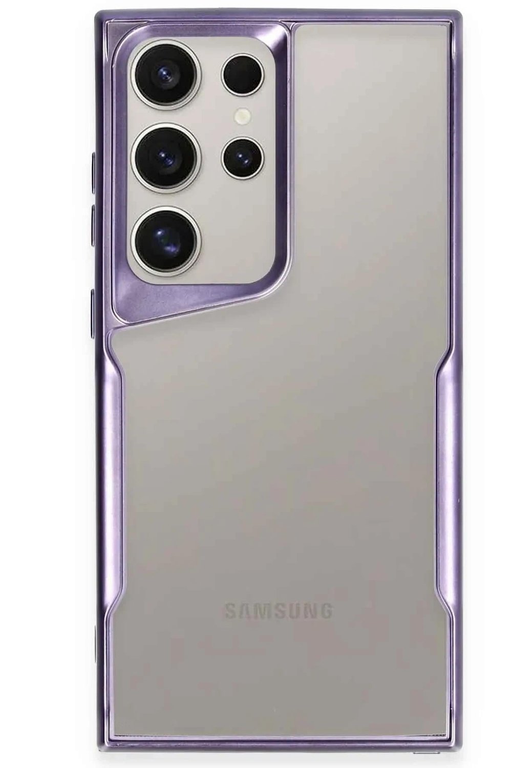 Mey İthalat®  Samsung Galaxy S25 Ultra Kılıf Boyi Silikon Kapak - Derin Mor