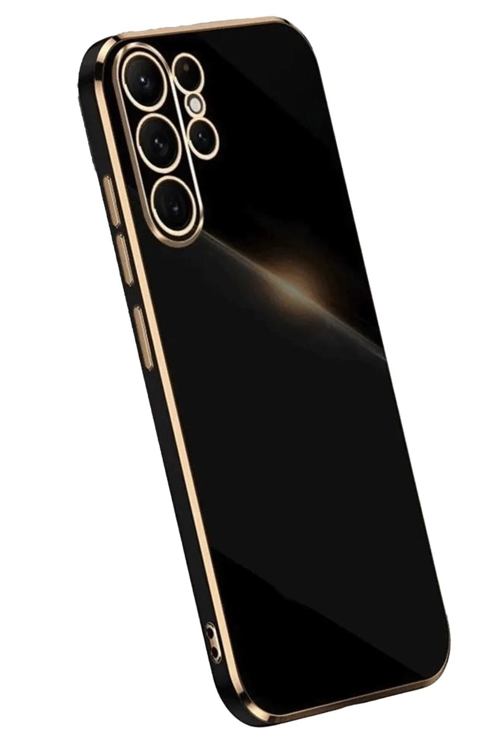 Mey İthalat®  Samsung Galaxy S25 Ultra Kılıf Volet Silikon - Siyah