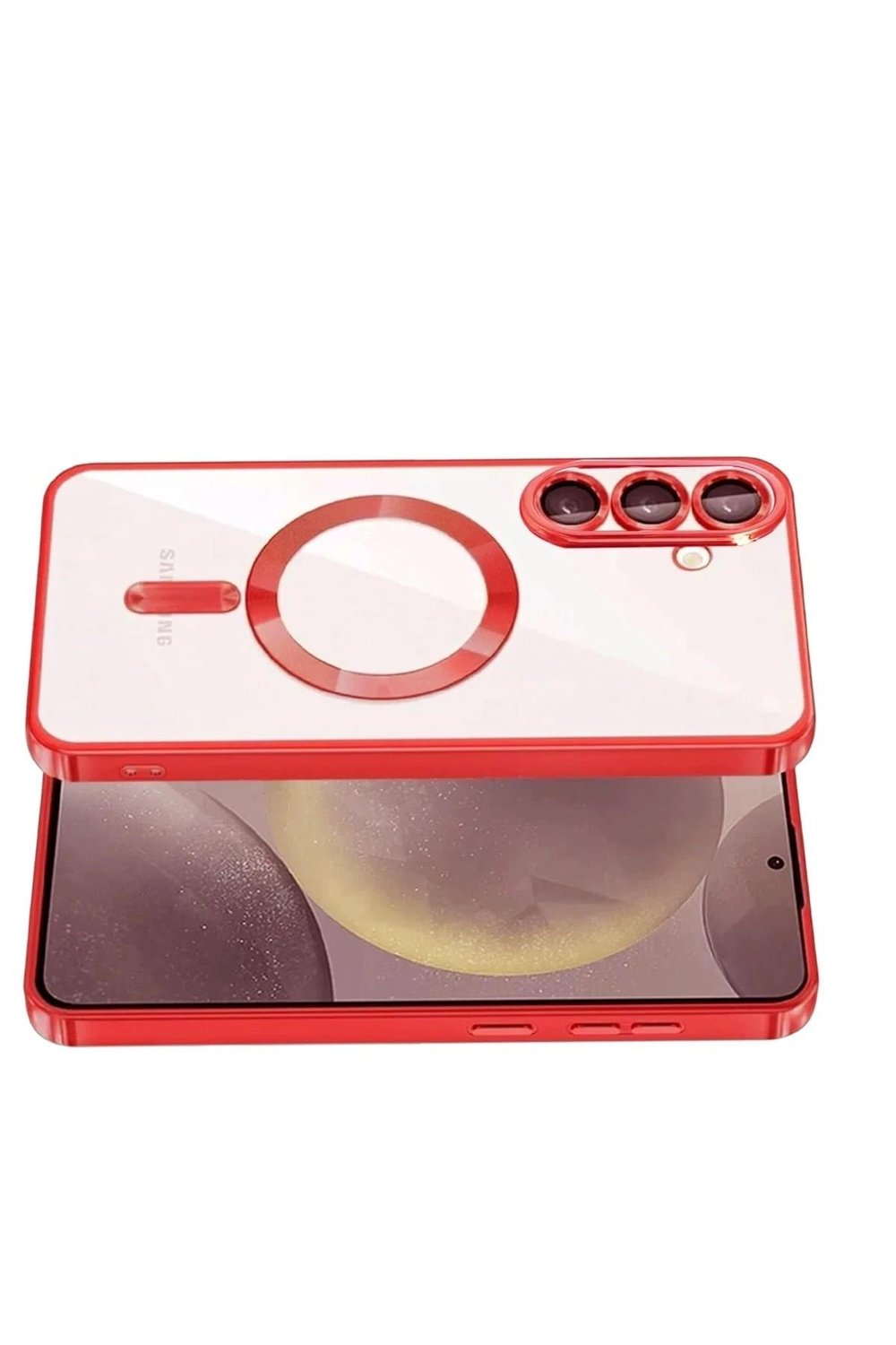 Mey İthalat®  Samsung Galaxy S26 Kross Magneticsafe Kapak - Kırmızı