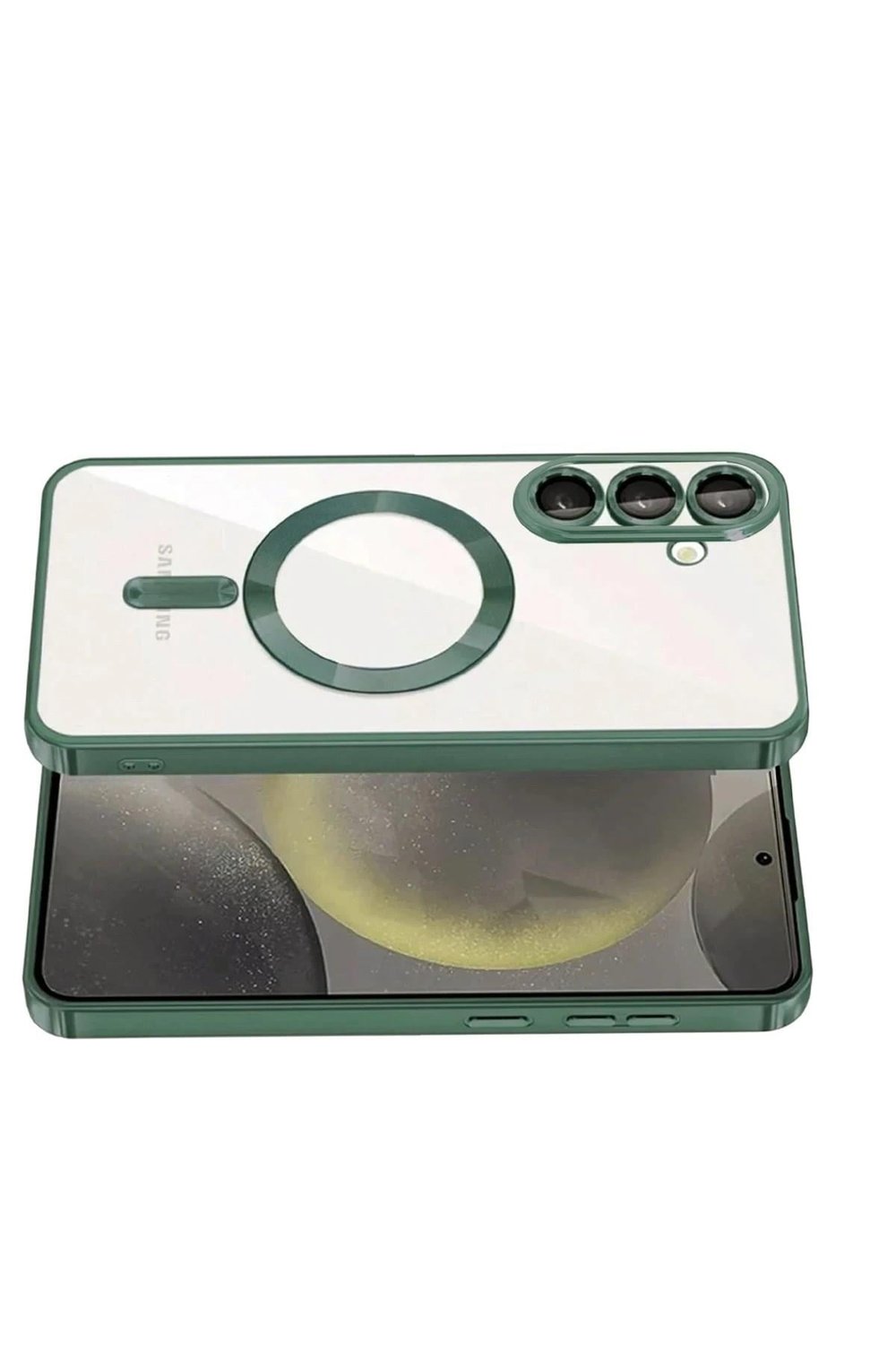 Mey İthalat®  Samsung Galaxy S26 Plus Kross Magneticsafe Kapak - Koyu Yeşil