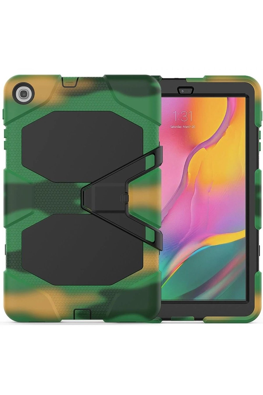 Mey İthalat®  Samsung Galaxy T510 Tab A 10.1 Kılıf Griffin Tablet Kapak - Kamuflaj