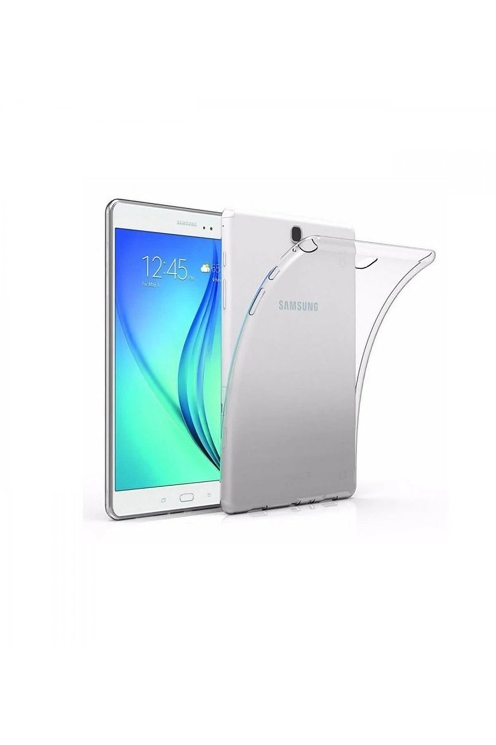 Mey İthalat®  Samsung Galaxy T560 Tab E 9.7 Kılıf Tablet Şeffaf Silikon