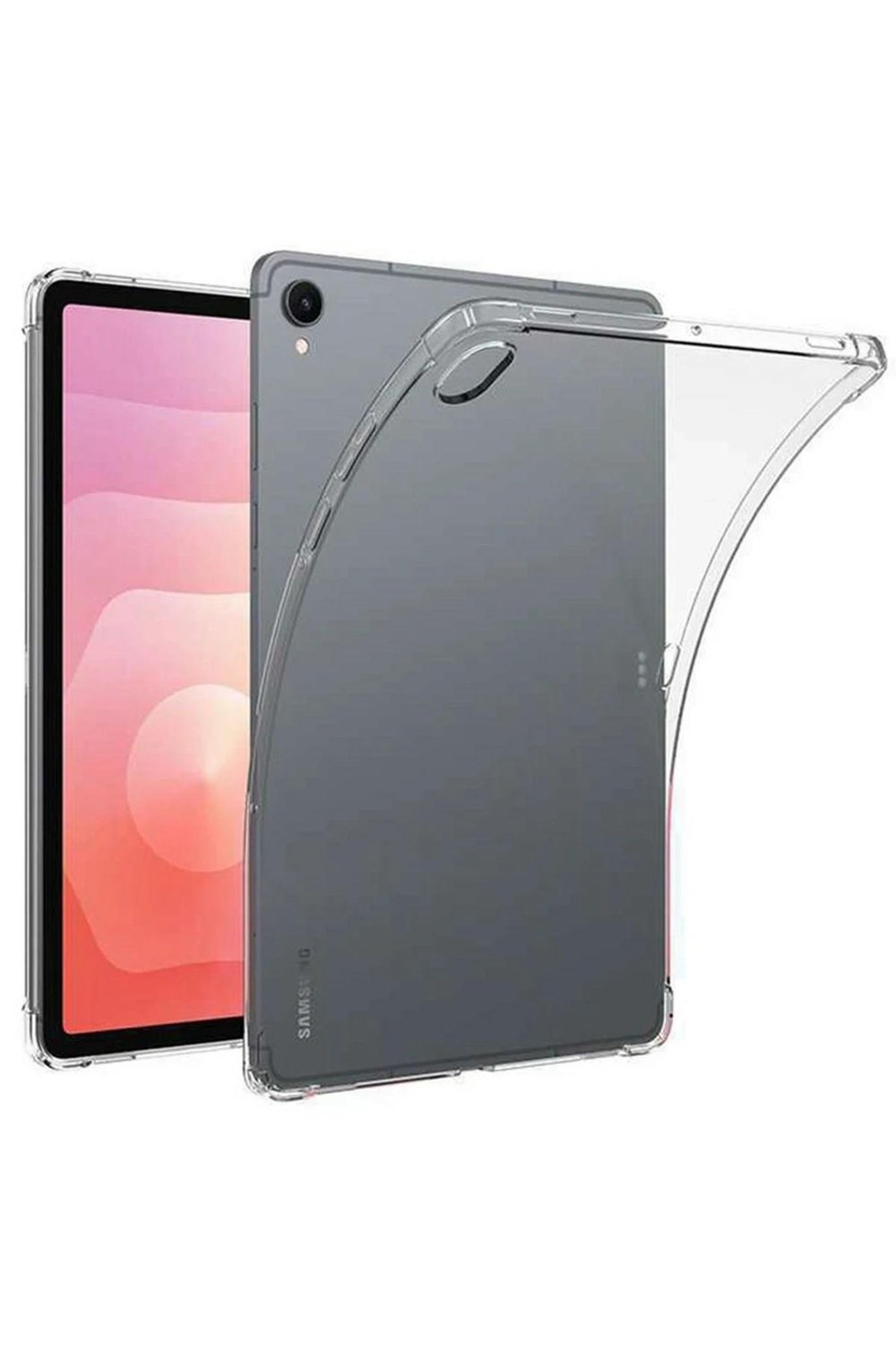 Mey İthalat®  Samsung Galaxy Tab S11 Kılıf Anti Shock Tablet Silikon - Şeffaf