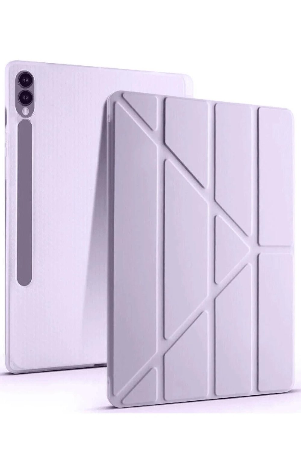 Mey İthalat®  Samsung Galaxy X610 Tab S9 FE Plus 12.4 Kılıf Kalemlikli Mars Tablet Kılıfı - Lila