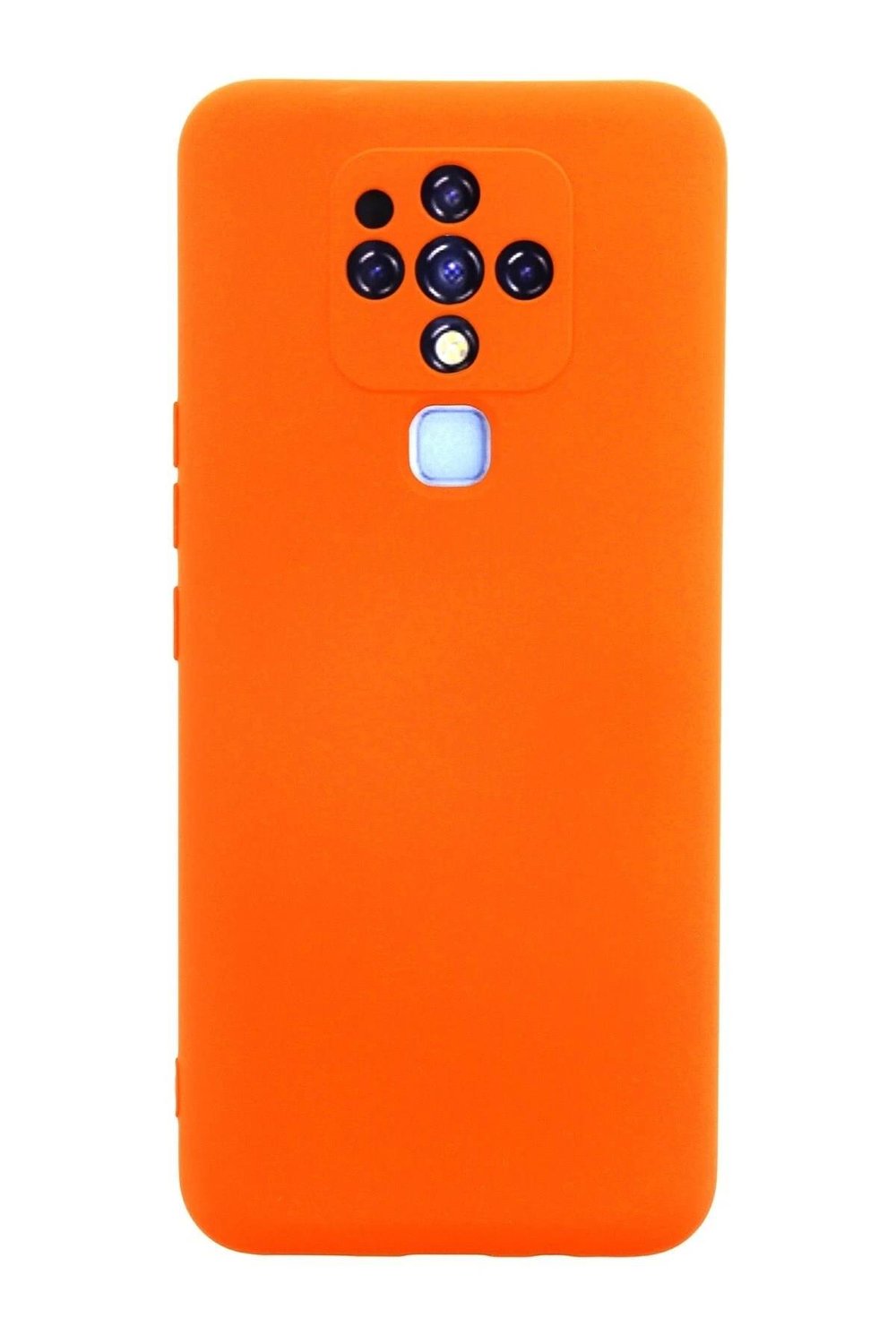 Mey İthalat®  Tecno Camon 16 Kılıf Nano içi Kadife Silikon - Turuncu