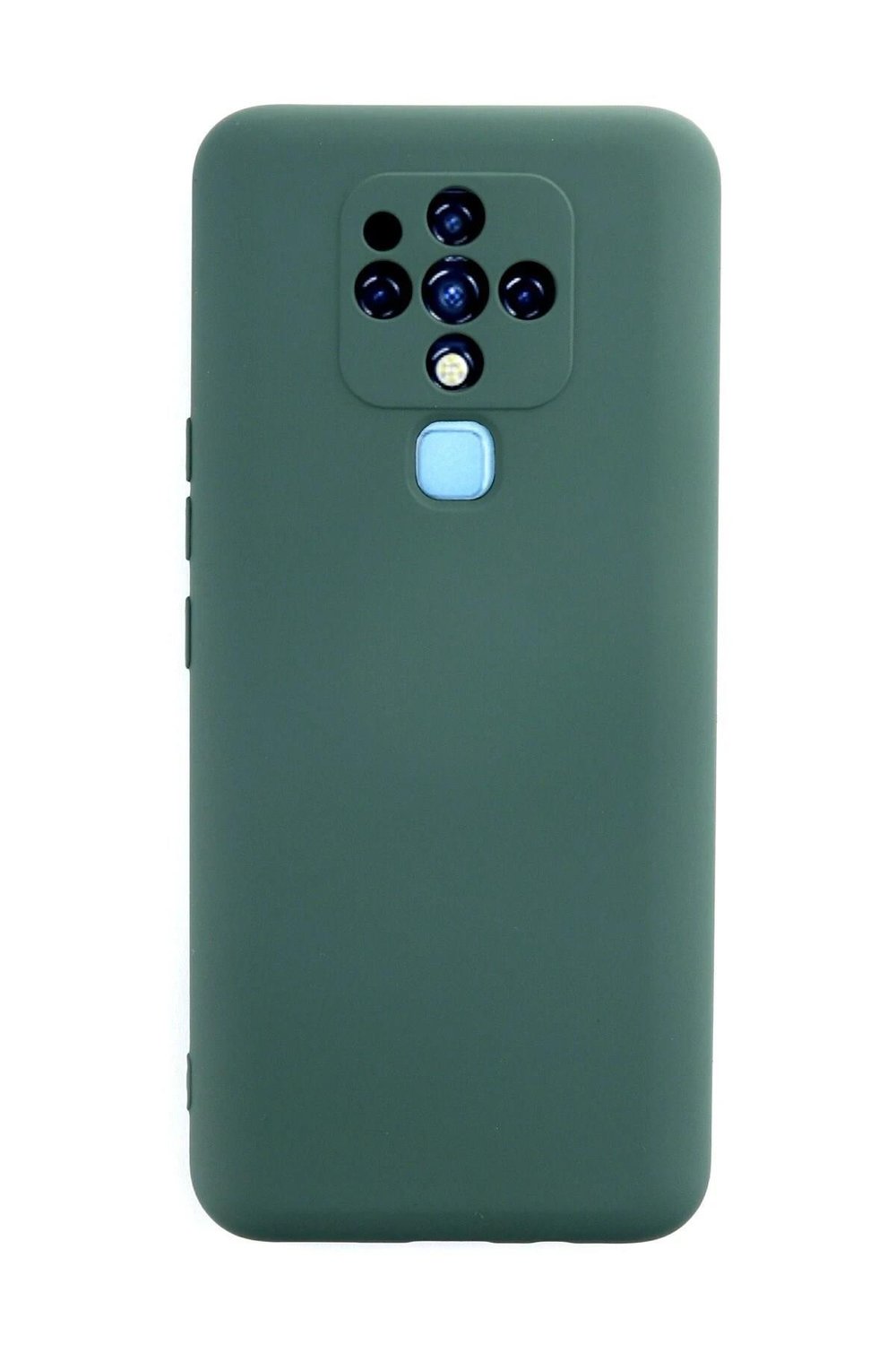 Mey İthalat®  Tecno Camon 16 Kılıf Nano içi Kadife Silikon - Koyu Yeşil