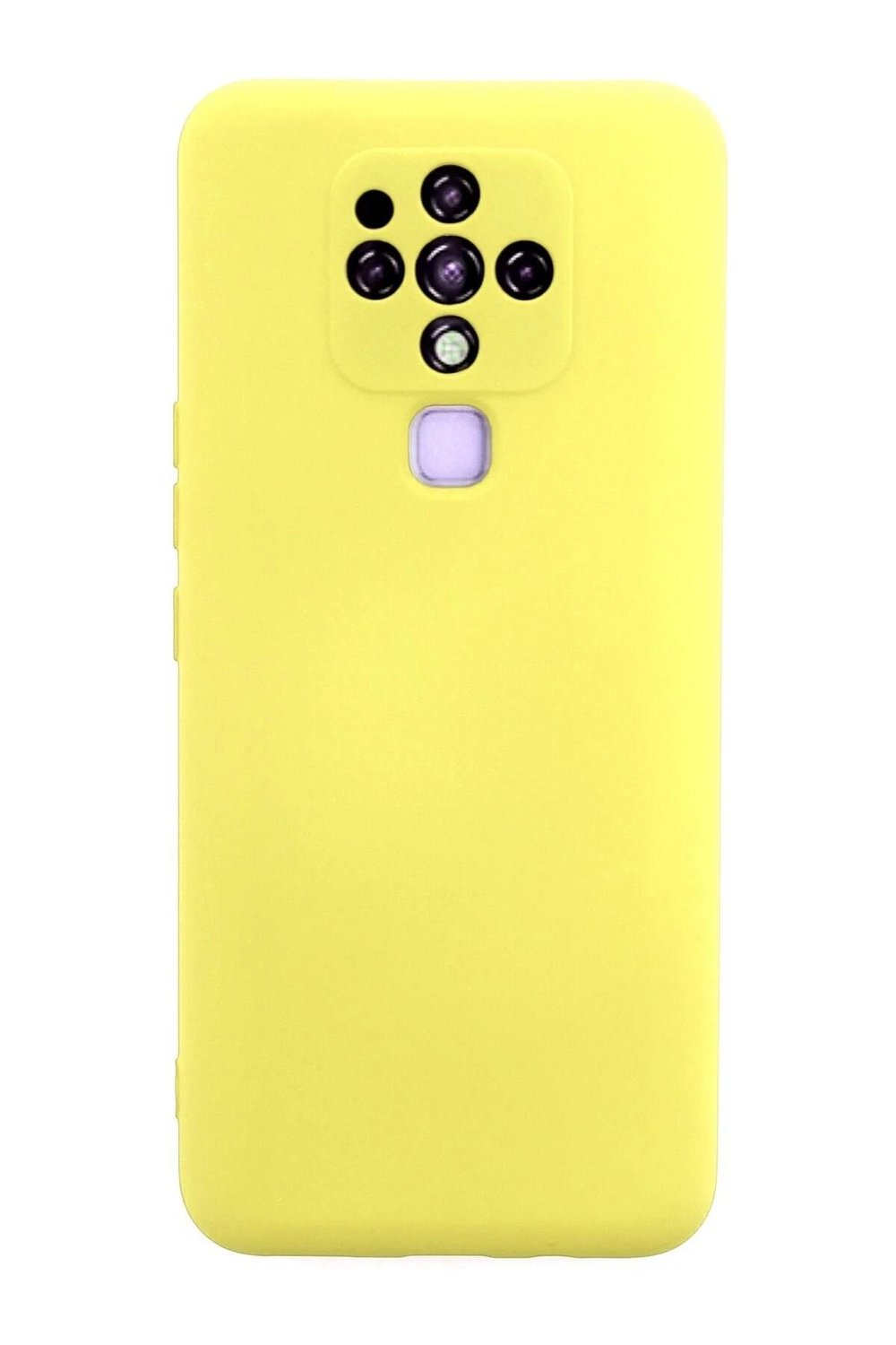 Mey İthalat®  Tecno Camon 16 Kılıf Nano içi Kadife Silikon - Sarı