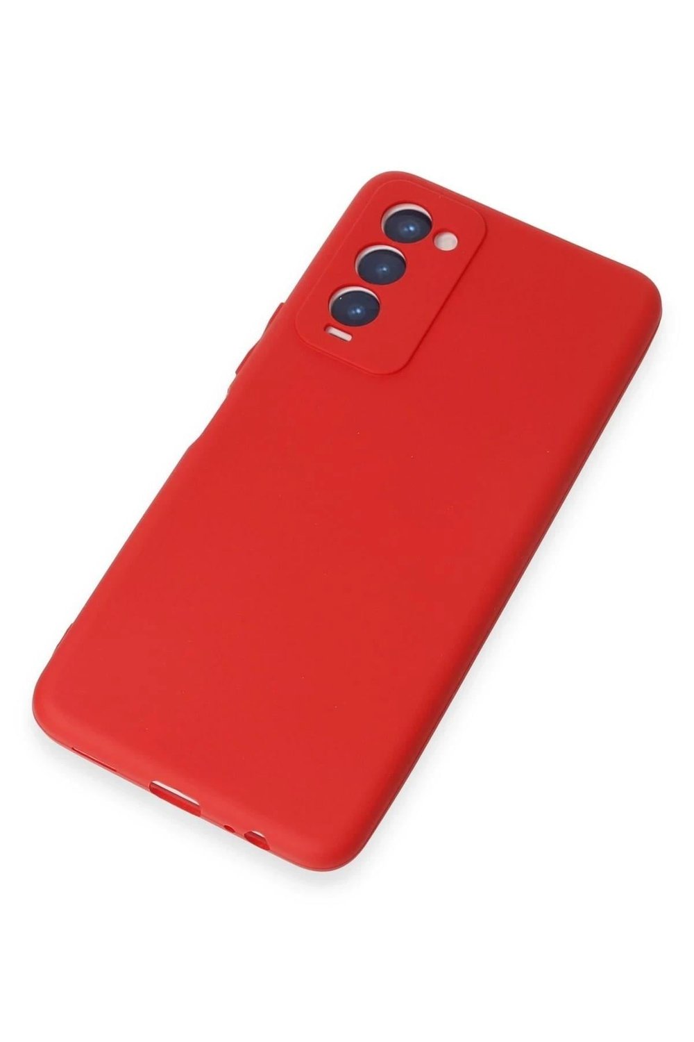 Mey İthalat®  Tecno Camon 18 Kılıf First Silikon - Kırmızı