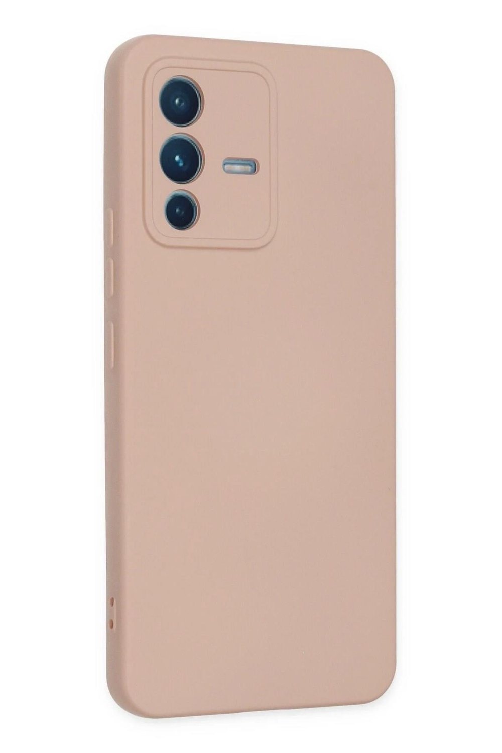Mey İthalat®  Vivo V23 5G Kılıf Nano içi Kadife Silikon - Pudra