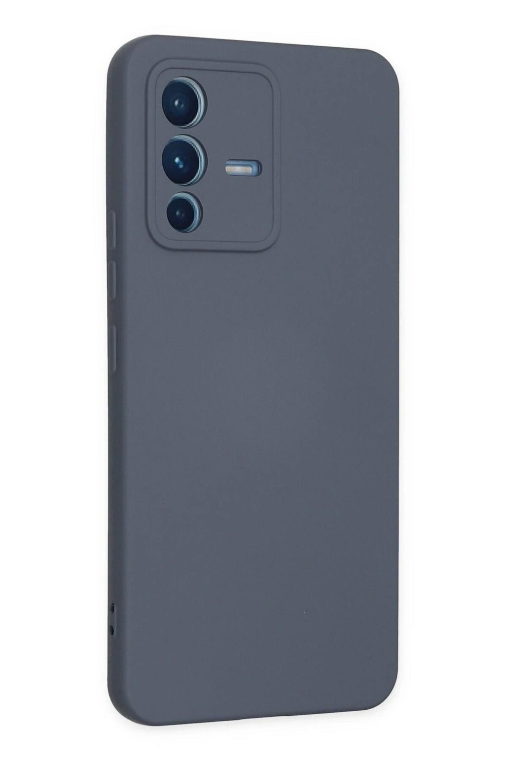 Mey İthalat®  Vivo V23 5G Kılıf Nano içi Kadife Silikon - Gri