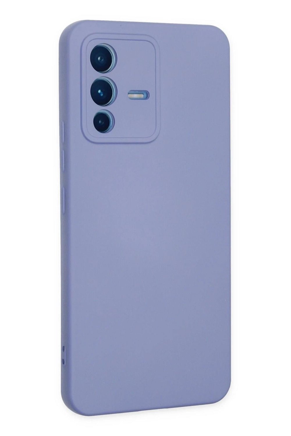 Mey İthalat®  Vivo V23 5G Kılıf Nano içi Kadife Silikon - Lila