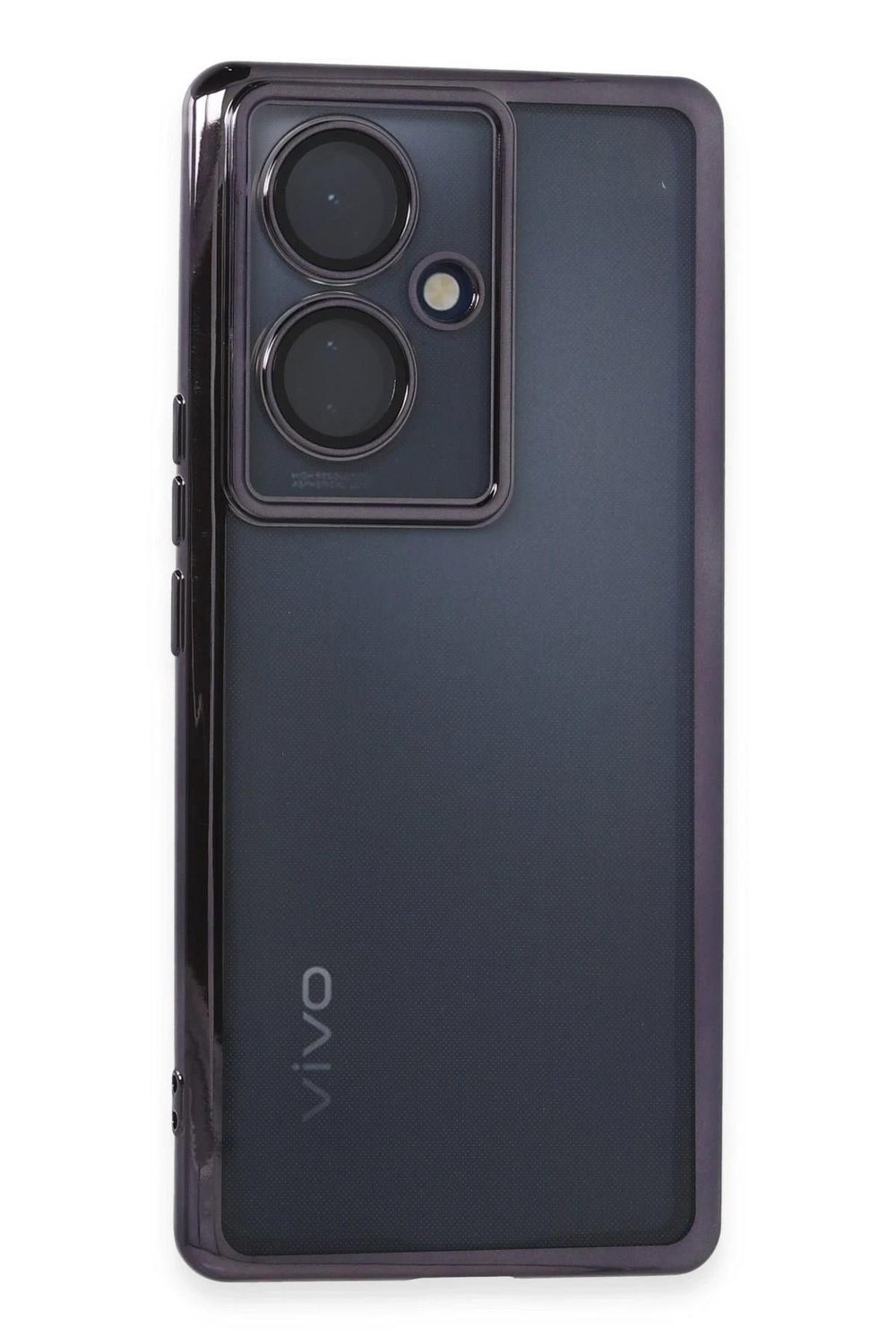 Mey İthalat®  Vivo V29 Lite Kılıf  Lensli Silikon - Mor