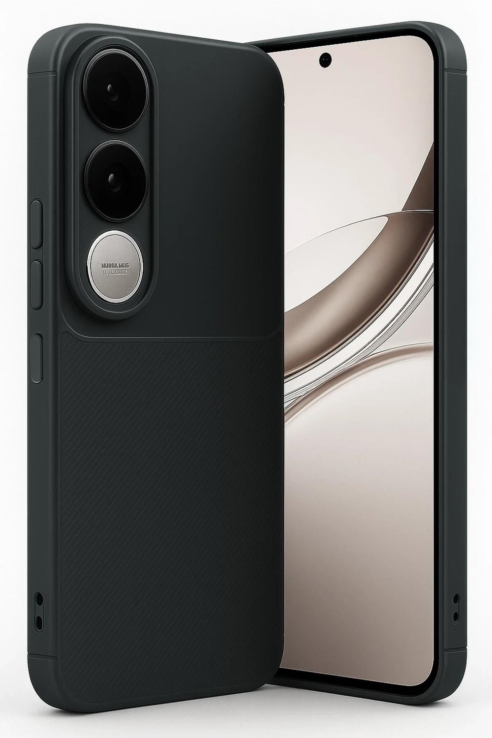 Mey İthalat®  Vivo V50 Lite 4G Auto Focus Karbon Kapak - Siyah